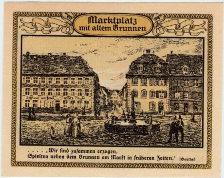 Реверс банкноты 50 fenigów (Niemcy) 1921