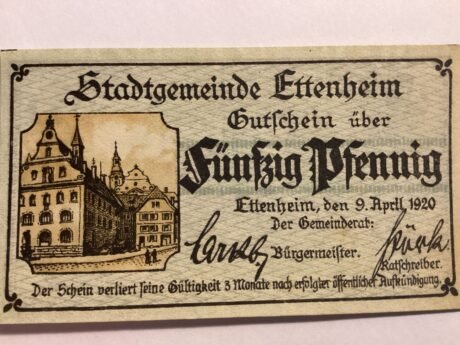 Аверс банкноты 50 пфеннигов (Германия) 1920 года