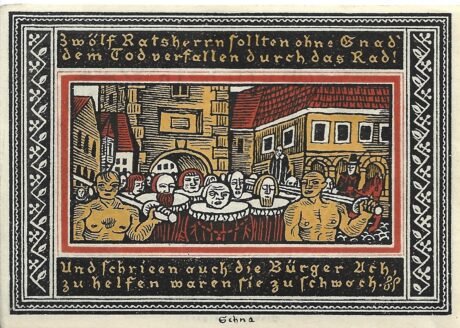 Реверс банкноты 50 fenigów (Niemcy) 1921