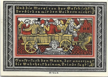 Реверс банкноты 50 fenigów (Niemcy) 1921