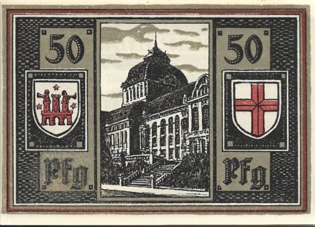 Реверс банкноты 50 fenigów (Niemcy) 1921