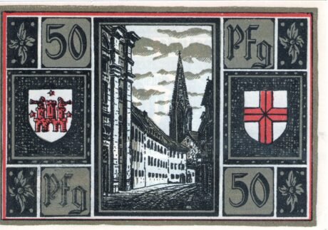 Реверс банкноты 50 fenigów (Niemcy) 1921