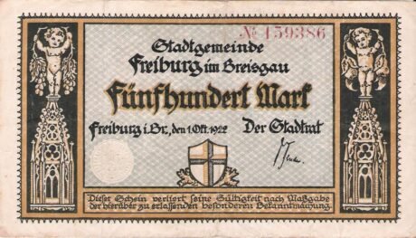 Аверс банкноты 500 marek (Niemcy) 1922