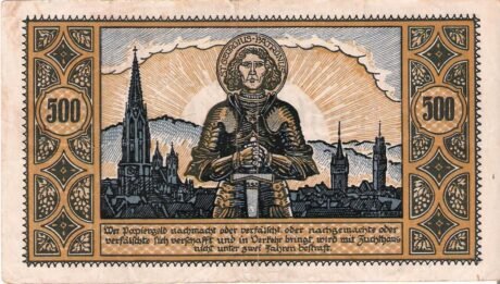 Реверс банкноты 500 marek (Niemcy) 1922