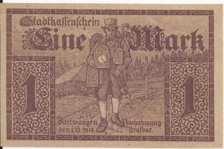 Реверс банкноты 1 marka (Niemcy) 1918