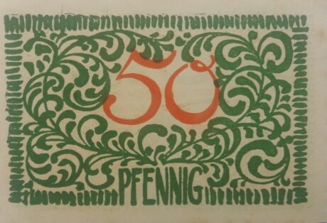 Реверс банкноты 50 fenigów (Niemcy) 1918