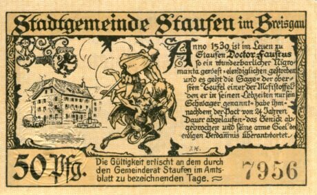 Реверс банкноты 50 пфеннигов (Германия) 1920 года