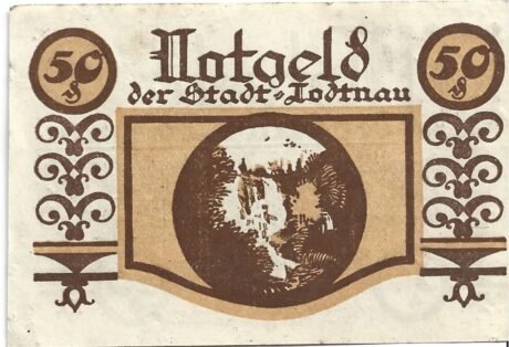 Реверс банкноты 50 fenigów (Niemcy) 1921