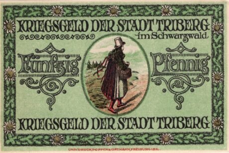 Реверс банкноты 50 fenigów (Niemcy) 1918