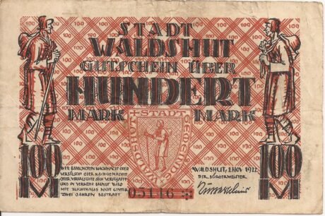 Аверс банкноты 100 marek (Niemcy) 1922