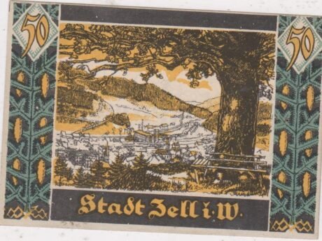 Реверс банкноты 50 fenigów (Niemcy) 1921