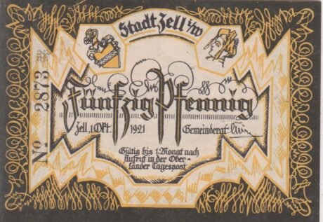 Аверс банкноты 50 fenigów (Niemcy) 1921