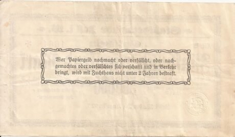 Реверс банкноты 500000 marek (Niemcy) 1923