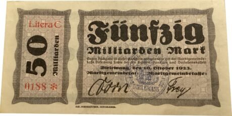 Аверс банкноты 500000000000 marek Dirlewang (Niemcy) 1923