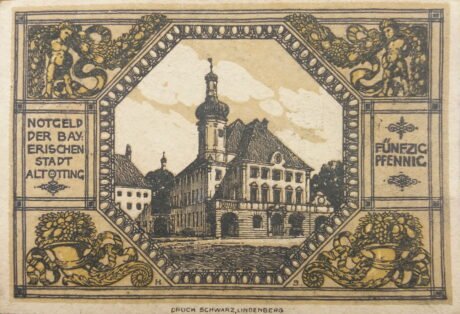 Реверс банкноты 50 fenigów (Niemcy) 1918