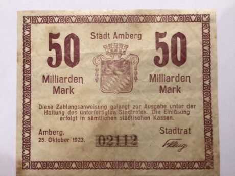 Аверс банкноты 50000000000 marek (Niemcy) 1923