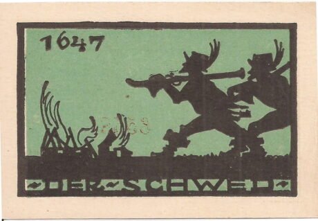 Реверс банкноты 25 fenigów (Niemcy) 1921