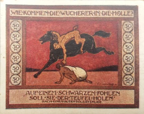 Реверс банкноты 50 fenigów (Niemcy) 1918