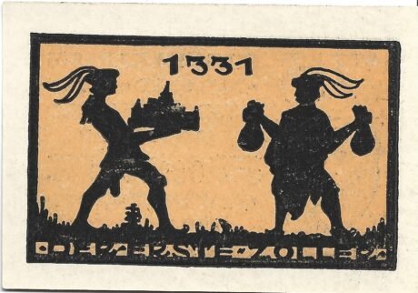 Реверс банкноты 75 пфеннигов (Германия) 1921 года