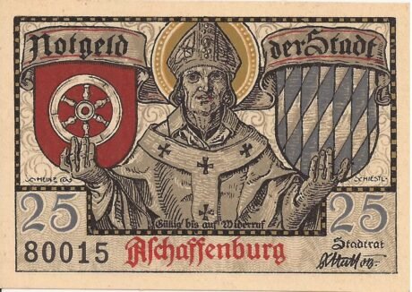 Аверс банкноты 25 fenigów (Niemcy)