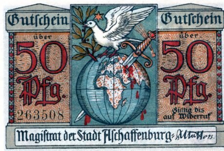 Аверс банкноты 50 пфеннигов (Германия) 1921 года