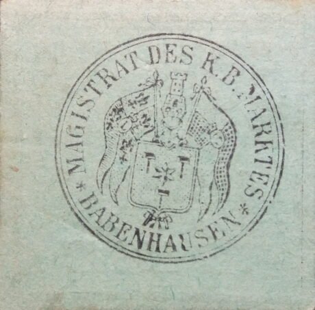 Реверс банкноты 50 fenigów, wydanie 2 (Niemcy) 1920