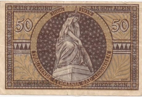 Реверс банкноты 50 fenigów (Niemcy) 1919