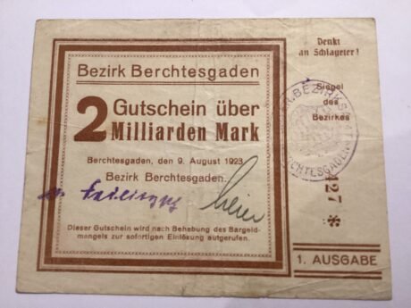 Аверс банкноты 2 000 000 000 marek (Niemcy) 1923