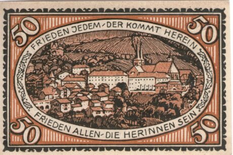 Реверс банкноты 50 пфеннигов (Германия) 1920 года