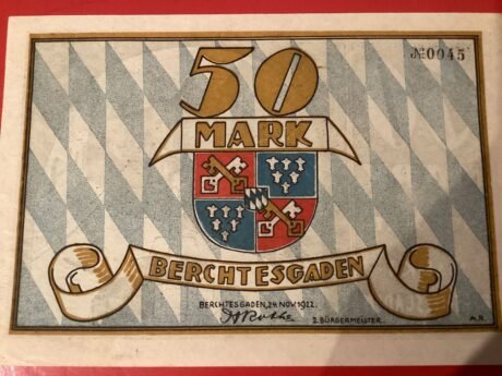 Аверс банкноты 50 marek (Niemcy) 1922