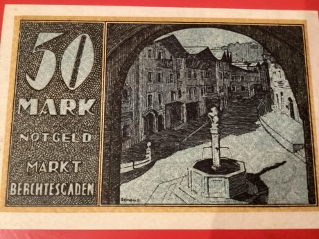 Реверс банкноты 50 marek (Niemcy) 1922