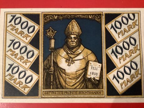 Реверс банкноты 1000 marek (Niemcy) 1922