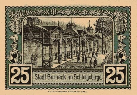 Реверс банкноты 25 fenigów (Niemcy) 1921