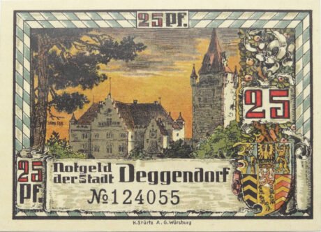 Реверс банкноты 25 пфеннигов (Германия) 1920 года