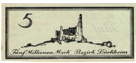 Реверс банкноты 5 000 000 marek (Niemcy) 1923