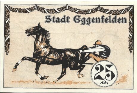 Аверс банкноты 25 fenigów (Niemcy) 1921