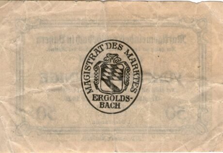 Реверс банкноты 50 fenigów (Niemcy) 1920