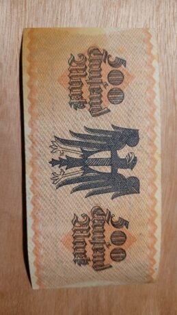 Реверс банкноты 500000 marek (Niemcy) 1923