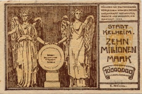 Реверс банкноты 10000000 marek (Niemcy) 1923
