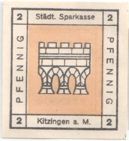 Реверс банкноты 2 fenigi (Niemcy) 1920