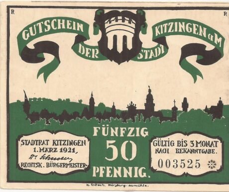 Аверс банкноты 50 fenigów (Niemcy) 1921