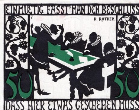 Реверс банкноты 50 fenigów (Niemcy) 1921