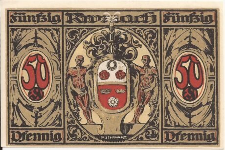 Реверс банкноты 50 fenigów (Niemcy) 1921