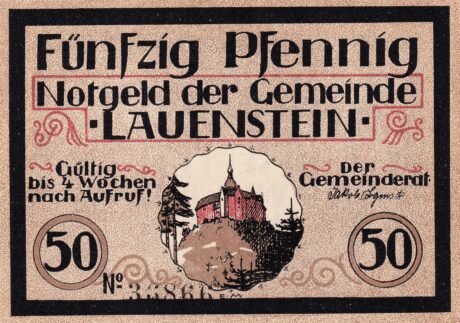 Аверс банкноты 50 fenigów (Niemcy) 1921