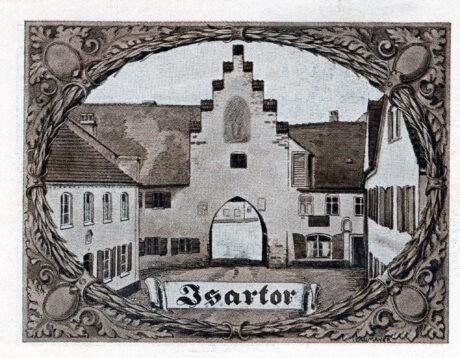 Реверс банкноты 25 fenigów (Niemcy) 1921