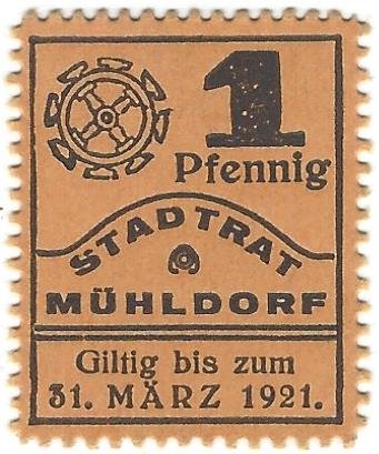 Аверс банкноты 1 fenig (Niemcy) 1920