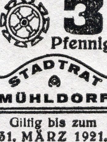 Аверс банкноты 3 fenigi (Niemcy)