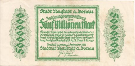 Аверс банкноты 5000000 marek (Niemcy) 1923