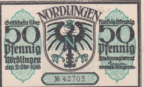 Аверс банкноты 50 fenigów (Niemcy) 1918