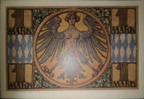 Реверс банкноты 1 sygnatura Notgeld-Ausstellung (Niemcy) z 1921 r